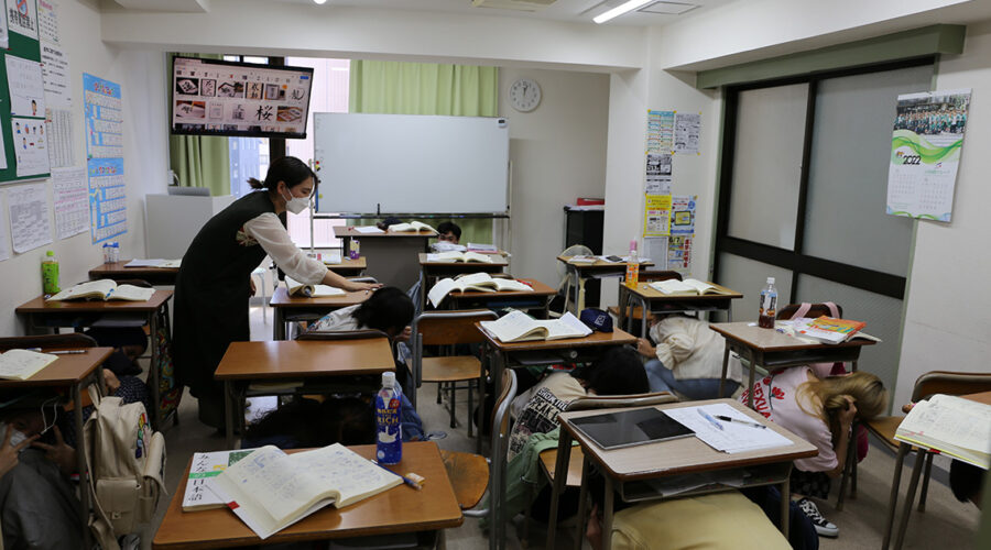 玉川国際学院：防災訓練